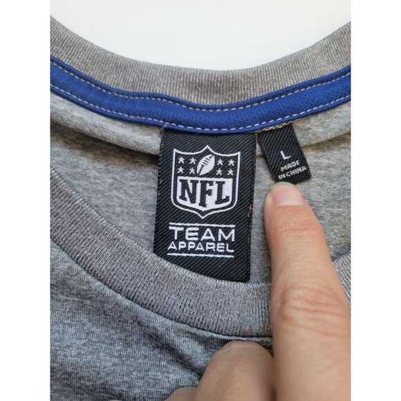 New York Giants NFL Football Gray Long Sleeve Shirt Size L Sport Athletic Fans - Picture 3 of 7